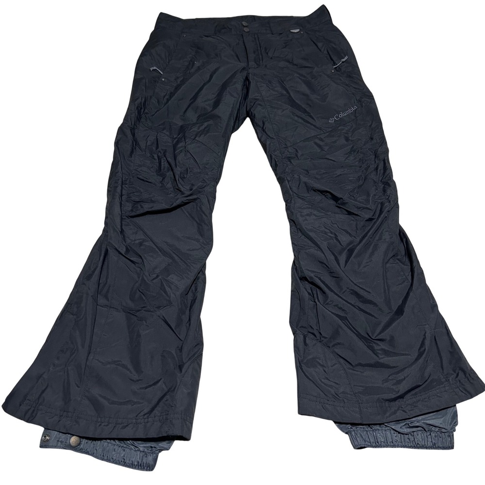 Columbia Snow Pants Women M 31 Inseam Black Omni-Tech Insulated Winter Ski